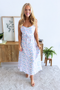 Sleevess Midi Wrap Abito