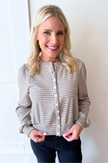 Loose Knit Cardigan Maglione