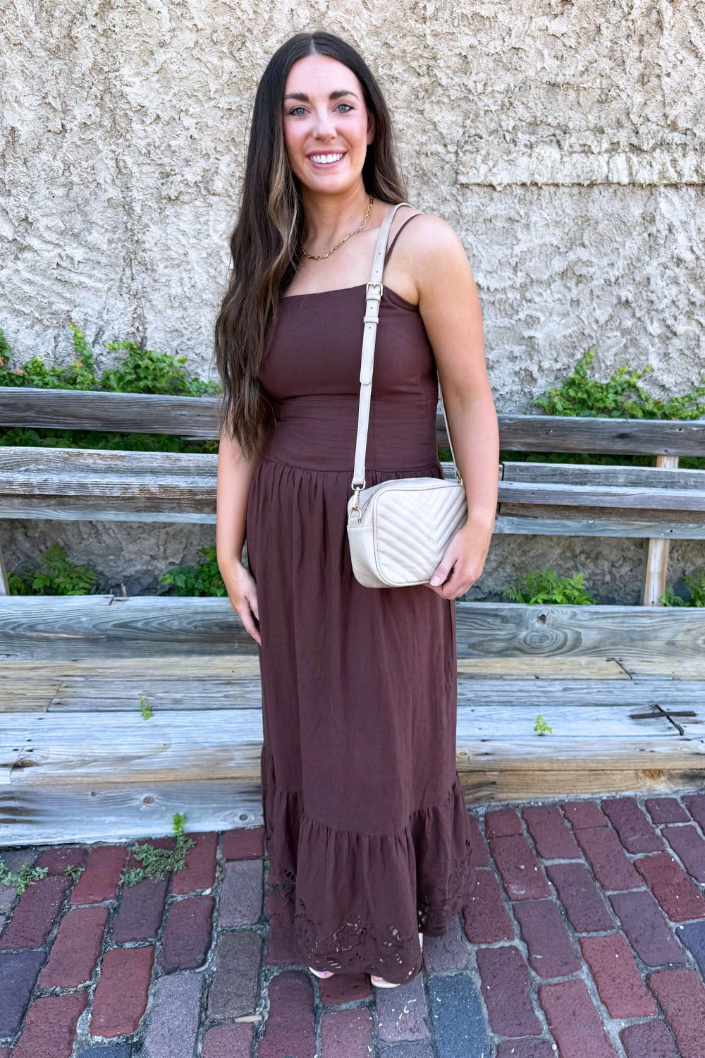Sleeveless Faux Suede Belted Abito