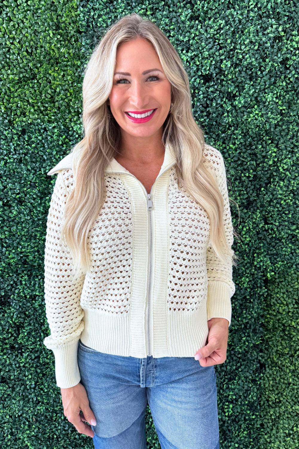 Sculpted Knit Maglione Cardigan