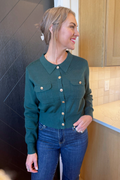 Crewneck Flare Cardigan